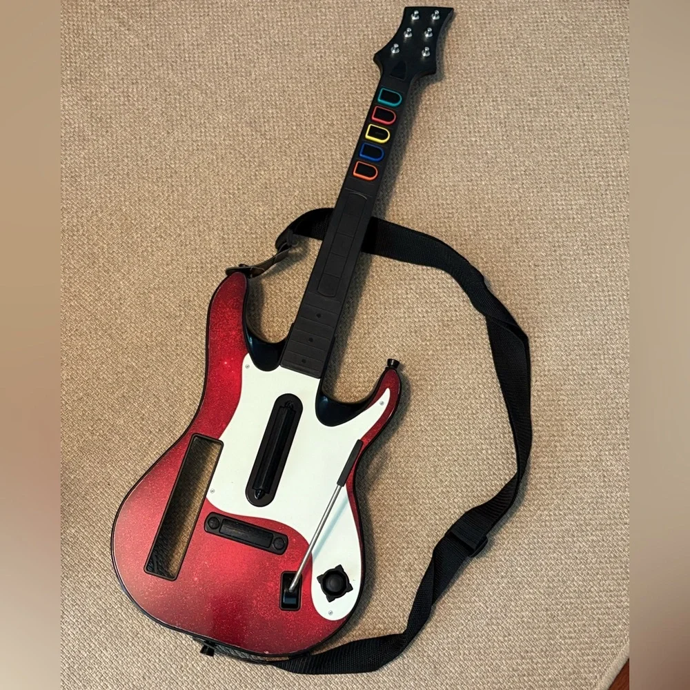 Official Guitar Hero 5 Wireless Guitar Controller Nintendo Wii rock band 3 2 I
